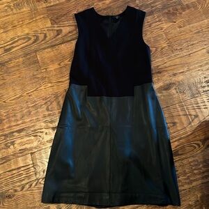 Knit and Leather dress